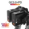 PD65W Universal Charger - CE, ROHS, FCC Certified, With Type-C QC3.0, Supports Australian, British, European, and American Standards, A+C Port.