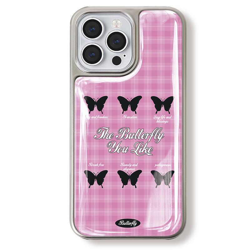 

Чехол для телефона Zhitai с гальванизированной серебристой кромкой и капельным клеем для iPhone 16/15 Pro, Apple 14/13, Huawei Mate 60. iPhone 17 Air