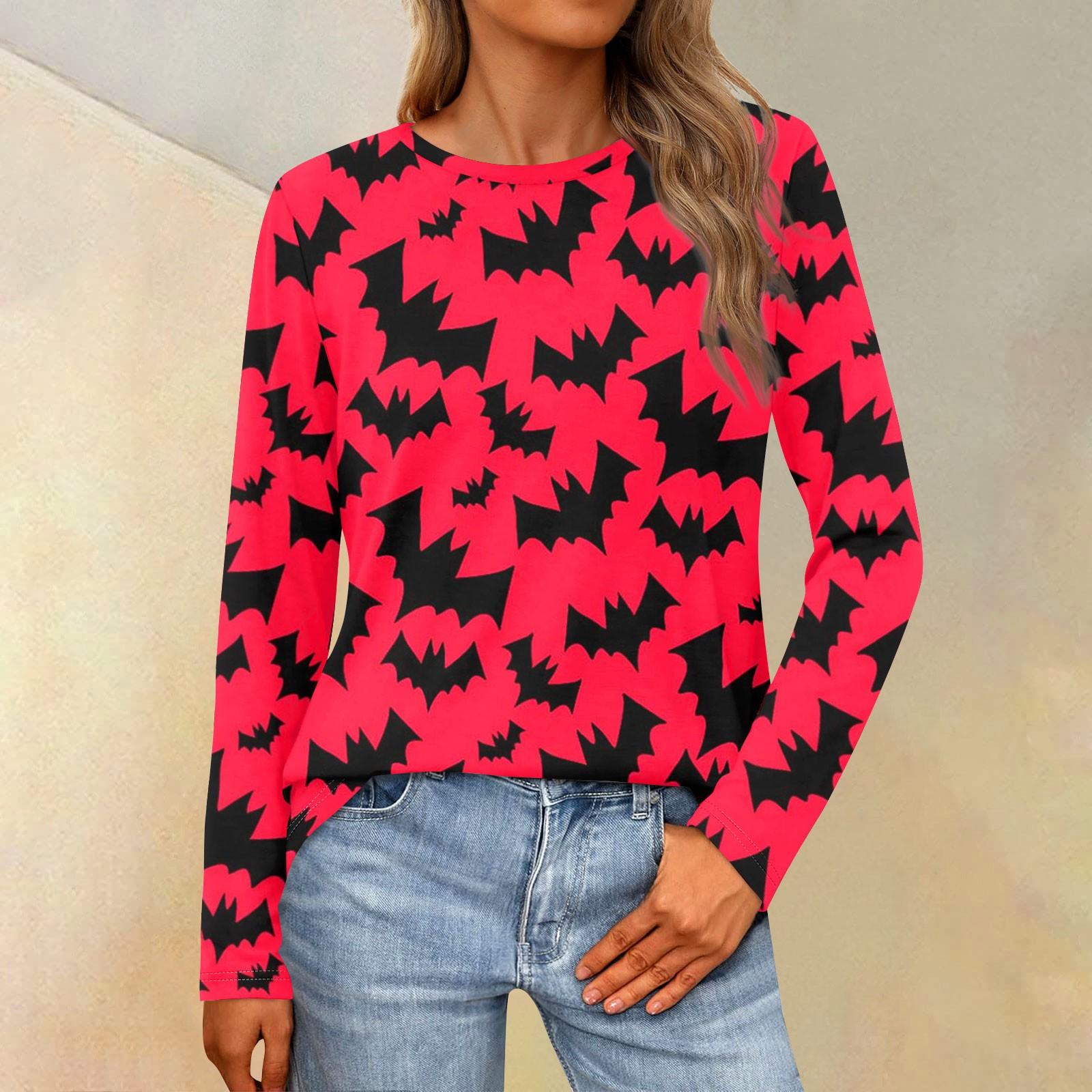 

Женская свободная повседневная повседневная футболка с длинным рукавом и круглым вырезом, сплошной цвет, топ M