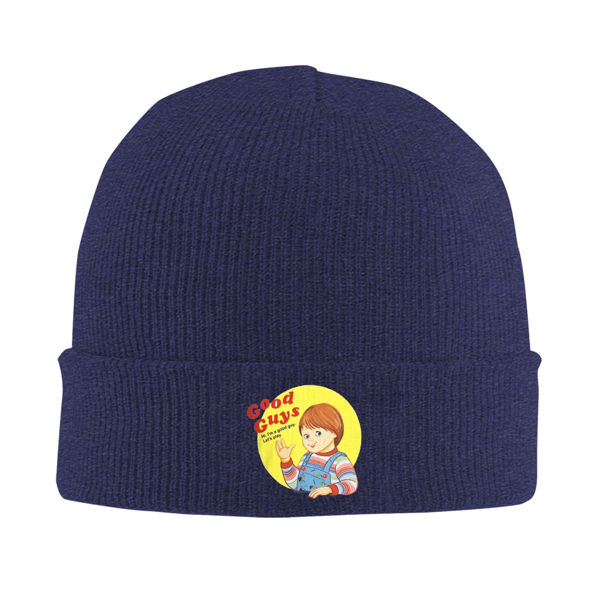 

Good Guys Childs Play Chucky Doll Winter Skullies Beanies Hat Warm Autumn Knitted Hats Bonnet Caps for Women Unisex One Size
