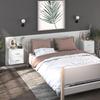 Wand-Nachttisch - Maison Exclusive - 2er-Set - Weiß - 1 Schublade