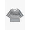 MulTi STripe Crop ShorT Sleeve T shirT  9176322976 