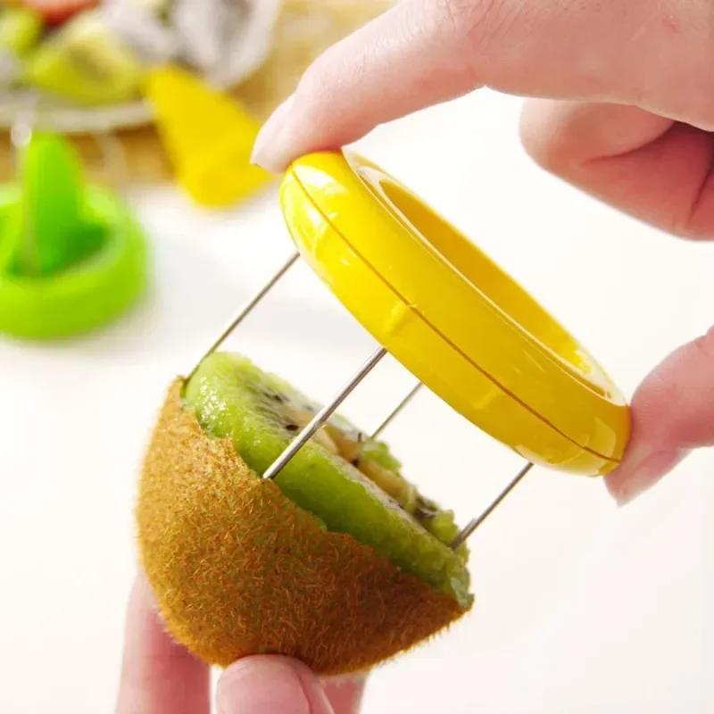 Kiwi Peeler Cutter Stainless Steel Detachable Fruit Peeler Cutter Salad Cooking Tool Peeling Gadgets Kitchen Accessories