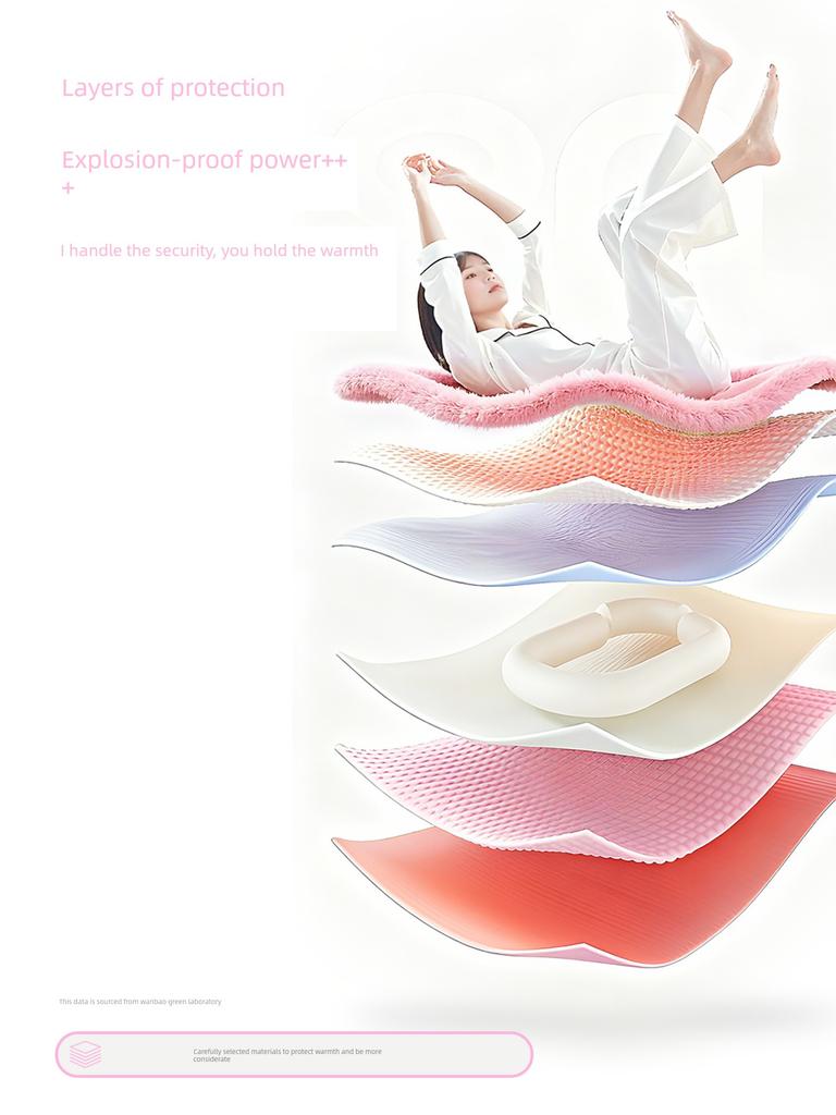 2026 New Model Hot Water Bottle Rechargeable Warm Water Bag for Heating Stomach and Neck, Special for Bed, Hand Warmer, Thickened and Explosion-Proof