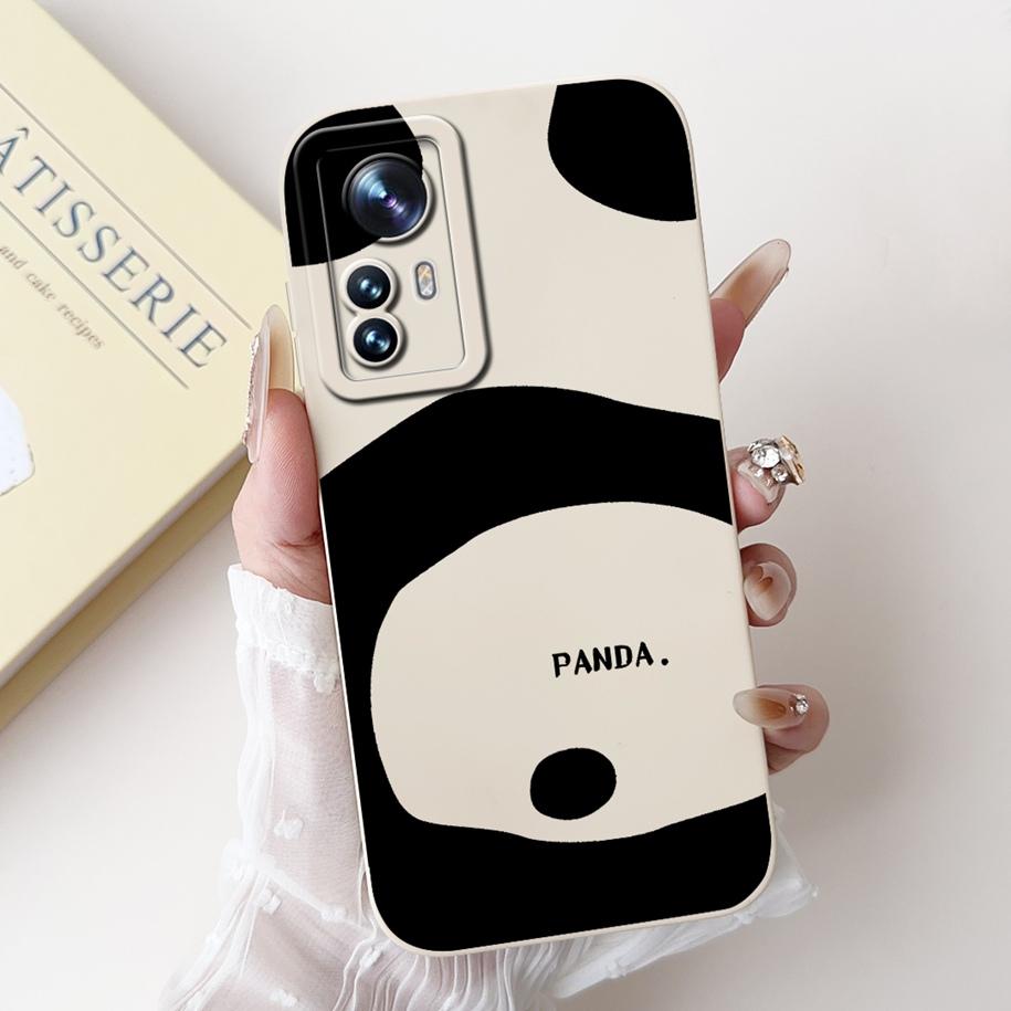 For Xiaomi 12 Pro Case Mi 12 12X 12S Cover Cute Cartoon Rabbit Panda Soft Silicone Lens Protective Cases For Xiaomi 12S Pro Capa