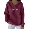 Kvinners uformelle motetrykk Langermet sweatshirt med hette