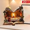 Christian Easter Desktop Decoration Believers Dinner Home Office Religious Gift Festive Tabletop Ornament for Believers