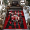Ac Milan Customized Name Area Rug Suitable for Balcony Entryway Outdoor Dormitory Antislip Carpet Office home decor Spiritual Gift