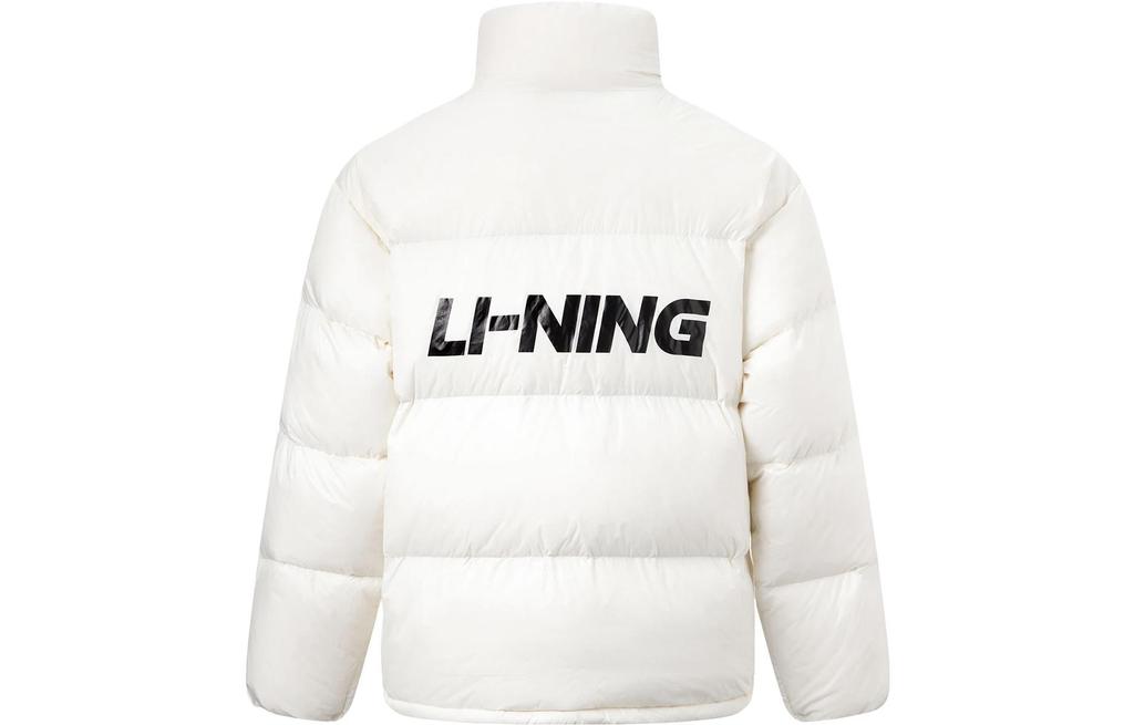 Li Ning Hot Pots Down Collection Down Jacket Unisex Ivory AYMT349-2