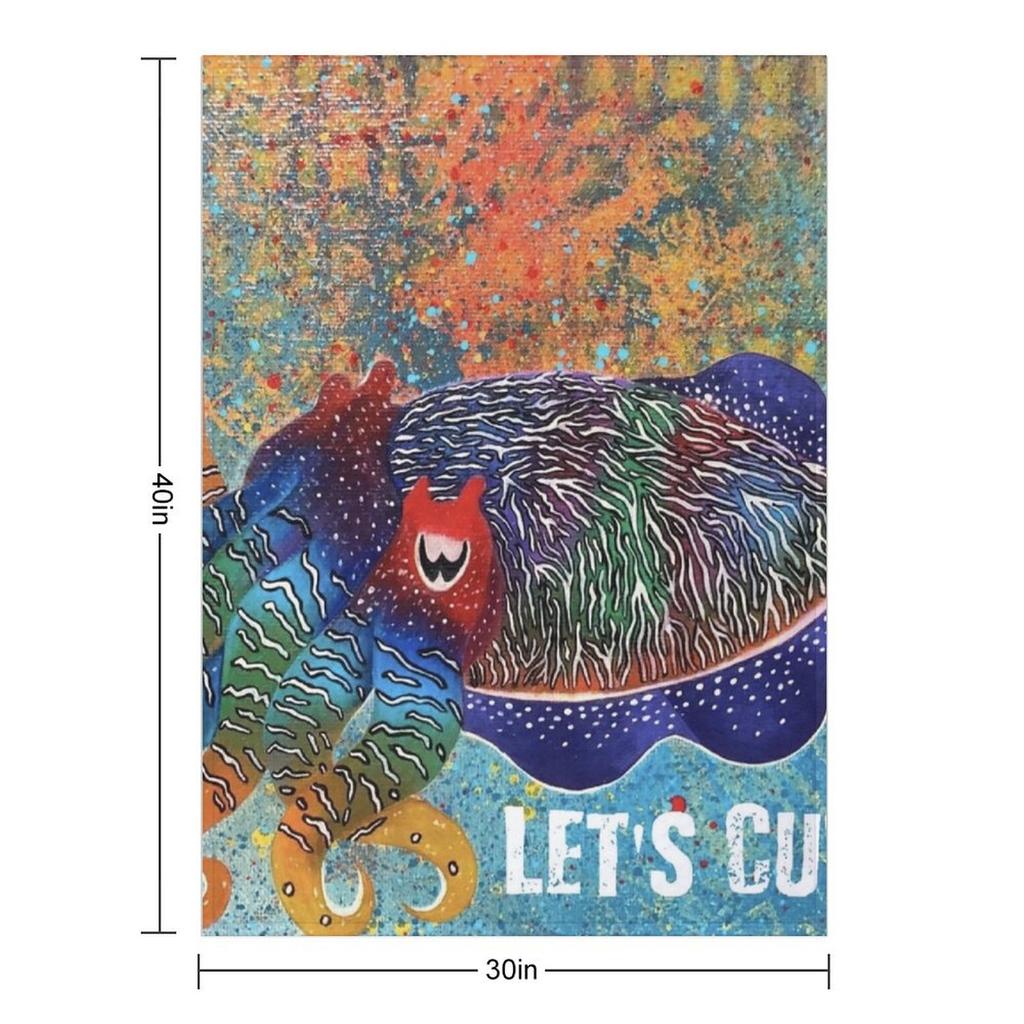 Let's Cuttle Throw Blanket Bed covers Blankets Sofas Of Decoration bed plaid valentine gift ideas Blankets