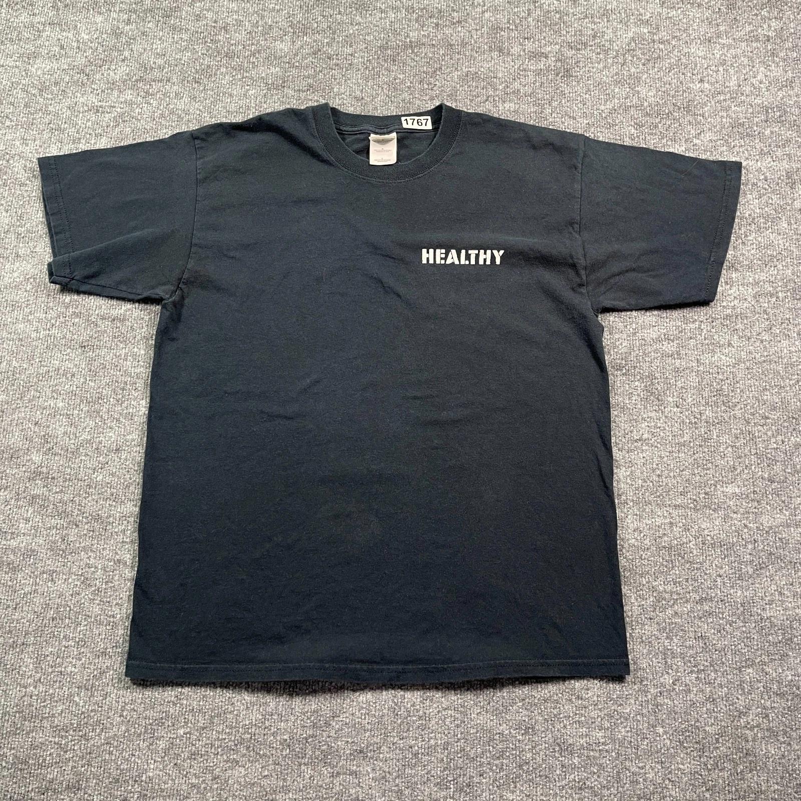 Vintage 90s Healthy Shirt Large 22x27 Black XL