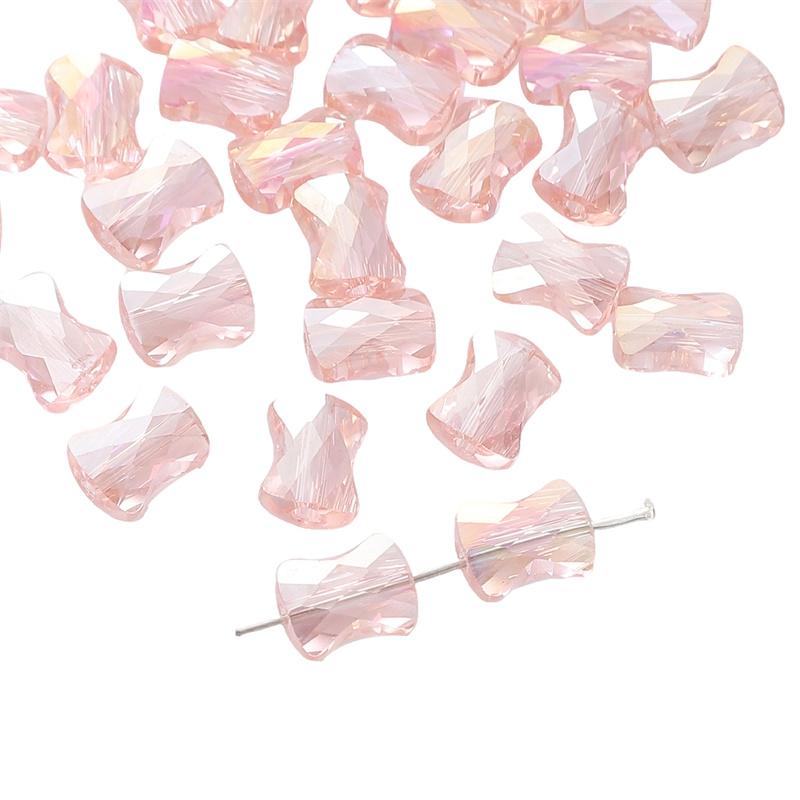 

10 шт хрустальные бусины с бантом свободные бусины-разделители для изготовления ювелирных изделий DIY браслет ожерелье