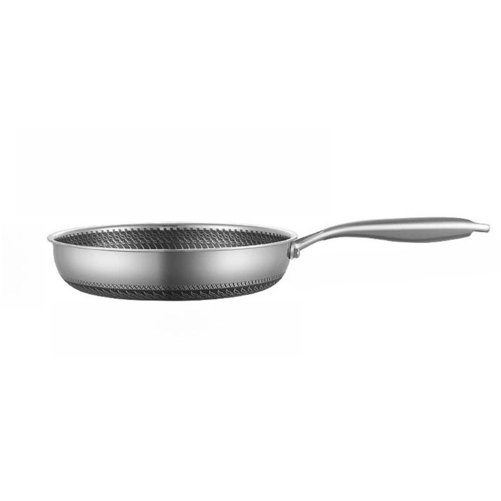 Stainless Steel Nonstick Frying Pan Suitable for Induction Cooktops, Compatible with All Stovetops, Easy To Clean, PFOA Free