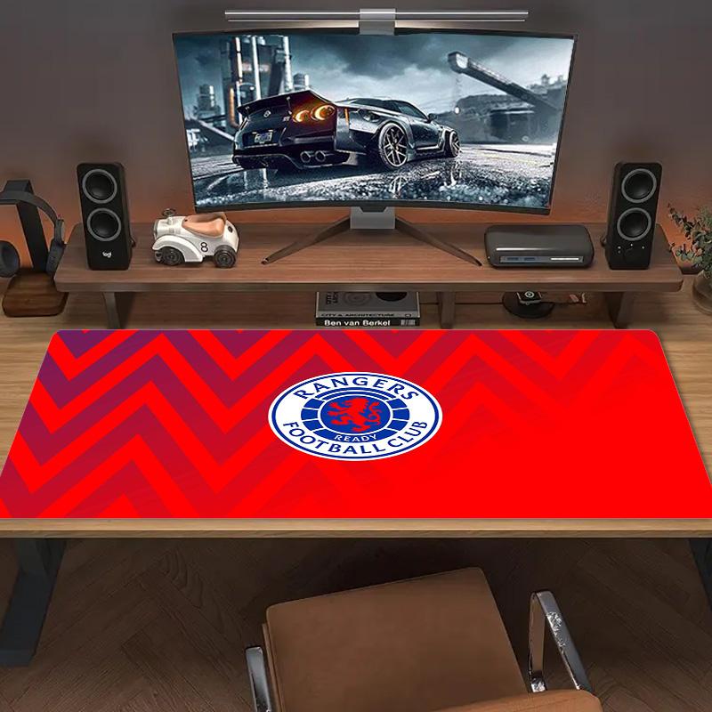 Rangers Fc Color Mouse Pad Large Gaming Table Cushion Non-slip Laptop Tablet Big Mousepad XXL Mat Mini PC Playmat With Lock Edge