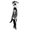 Kids Skeleton Costume Halloween Skeleton Tutu Skirt/Dinosaur Jumpsuit/Bone Onesie Outfit