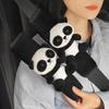 New Cartoon Animal Car Seat Belt Shoulder Pad Cover Cute Panda Doll Decoration Cover Soft Car Accessories Interior Woman Kids