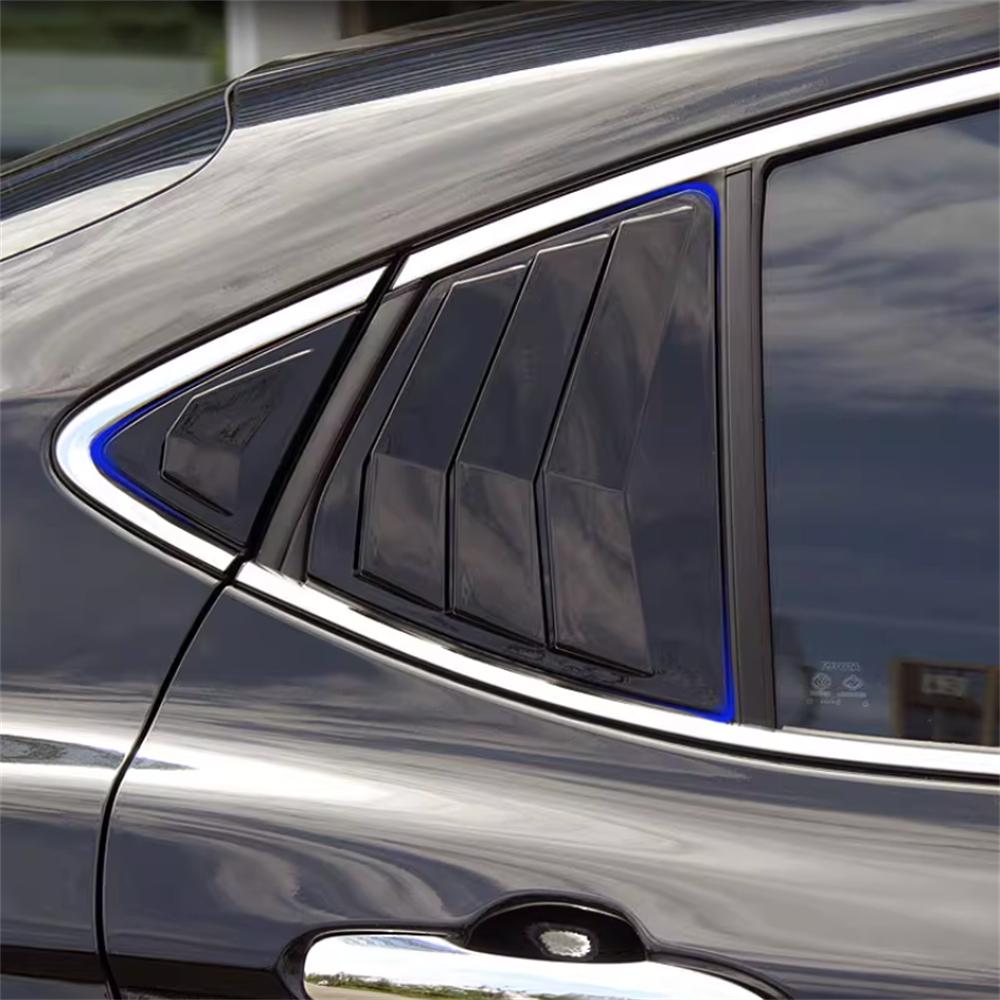 For Toyota Camry 2025 2026 Bright Black Vent Window Scoop Louver Cover Trim