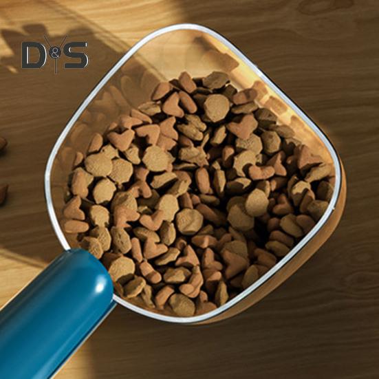 Dog Food Scoop with Accurate Measurement Dual-Function Cat Food Scoop 1 Cup Capacity Pet Food Measuring Scoop for Pet Feeding