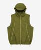 Physical Department Wind Hooded Zip-Up Vest_Khaki