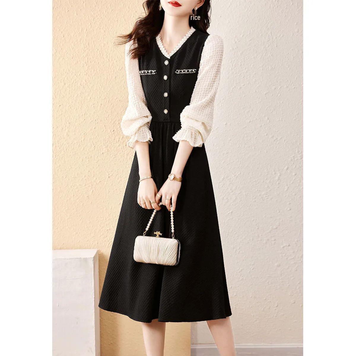 

2026 Spring Forest Style Plus Size Women s Slim Fit A-Line Dress - Flattering and Fashionable XL