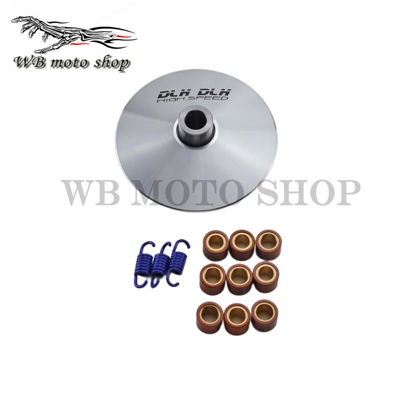 DLH High Performance CVT dlh Variator Kit with Roller Weights, Drive Pulley for GY6 125 150 152QMI 157QMJ Scooter Moped