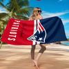 Patriots Team Spirit Beach Towel, Quick-drying, Easy to Care for, Suitable for Both Fitness and Beach Vacations,Sports Essential