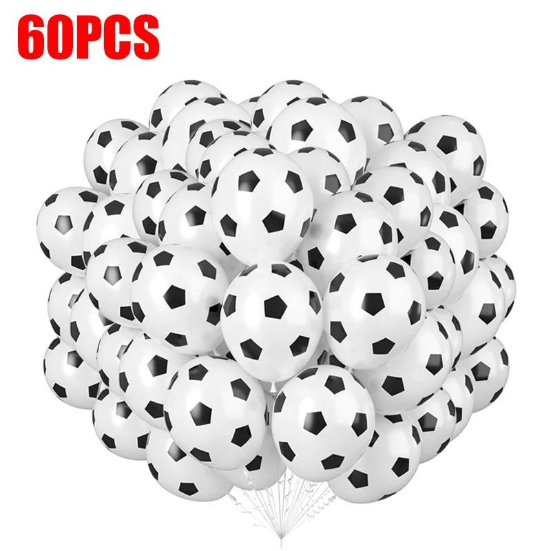 Palloncini da Calcio da 12 pollici Palloncino Gonfiabile in Lattice a Forma di Pallone da Calcio Giocattoli per Bambini Decorazione per Compleanno Tema Sportivo Forniture per Feste di Appassionati di Calcio