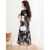 Meilannie Elegant Beaded Faux Two-Piece A-Line Dress