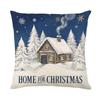 Christmas pillow cover digital printing cushion Christmas theme sofa pillow