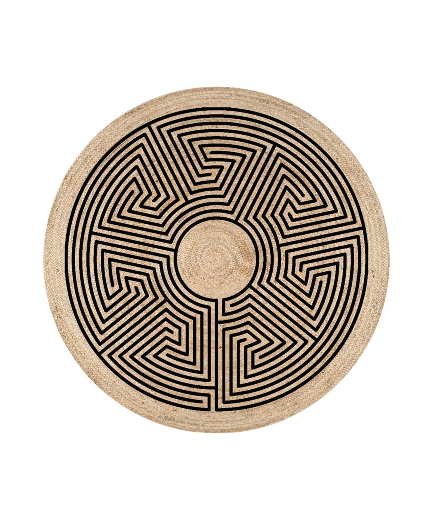 

Carnival Bolero Knit 44 Minimal Lines Джутовый вязаный соломенный коврик