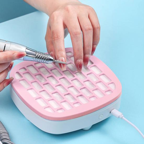 Yousheng USB Mini Nail Vacuum Cleaner Powerful Suction 3200RPM Nail Dust Collector 3 Speed Adjustable Portable Travel Home Salon Nail Vacuum Fan