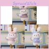 Plush Bunny Keychain With Soft Pp Cotton Filling For Kids And Teens