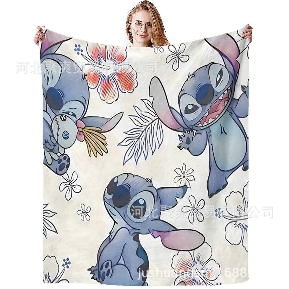 Stitch Flannel Blanket Star Baby Blanket Air Conditioning Blanket Nap Blanket Flannel Blanket Cross Border