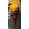 Feathered Birds, Resin Parrot Statues Landscape Animal Ornaments Crafts, Garden & Yard Decoration -