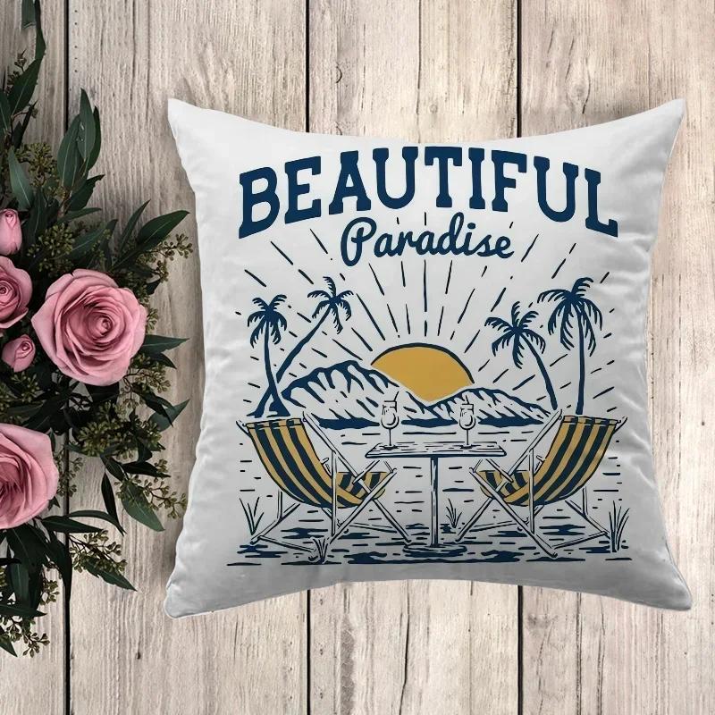 Pillow Camping Cushion Covers for Bed Pillows Car Decoration Sofa Cushions Pillowcase Decorative Pillowcases Pilow Cases