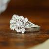Bridal Wedding Rings Luxury 925 Sterling Silver Hollow Out Design Chic Accessories for Women Engagement Band New Fashion Jewelry