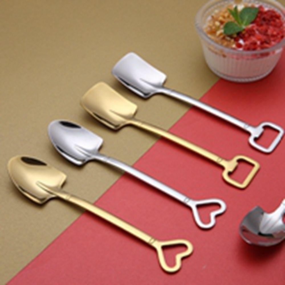 

Ложка для десерта из нержавеющей стали, посуда, ложка для риса, новая ложка для мороженого