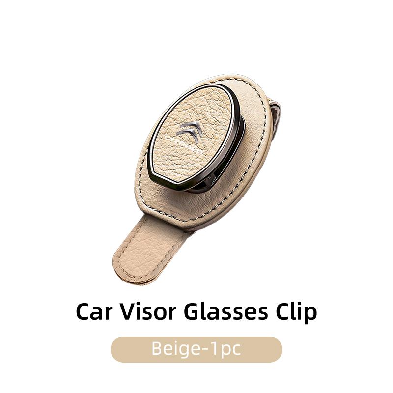 

Car Visor Sunglasses Clip Leather Glasses Holder Accessories For Citroen C2 Berlingo Celysee Cactus Picasso Aircross Saxo Grand бежевый