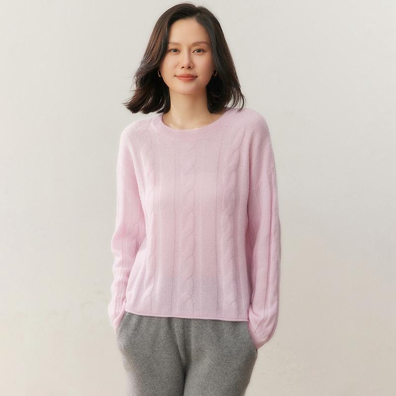 Qinghe 100% Pure Cashmere Women's Sweater - Ultra Soft Luxury Winter Pullover