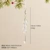 Metal Transparent Acrylic Christmas Ornament String Pendant for Tree Decoration, Festive Dress Hanging Decor with Crystal Effect