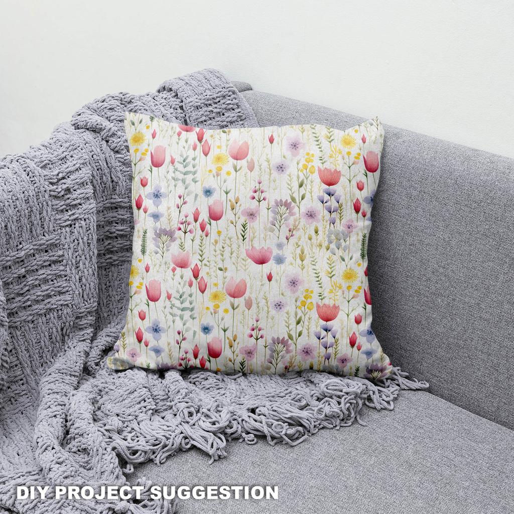 Royal Samt Stoff Polyester Zum Nähen - Motiv Blumen - Rdx2991