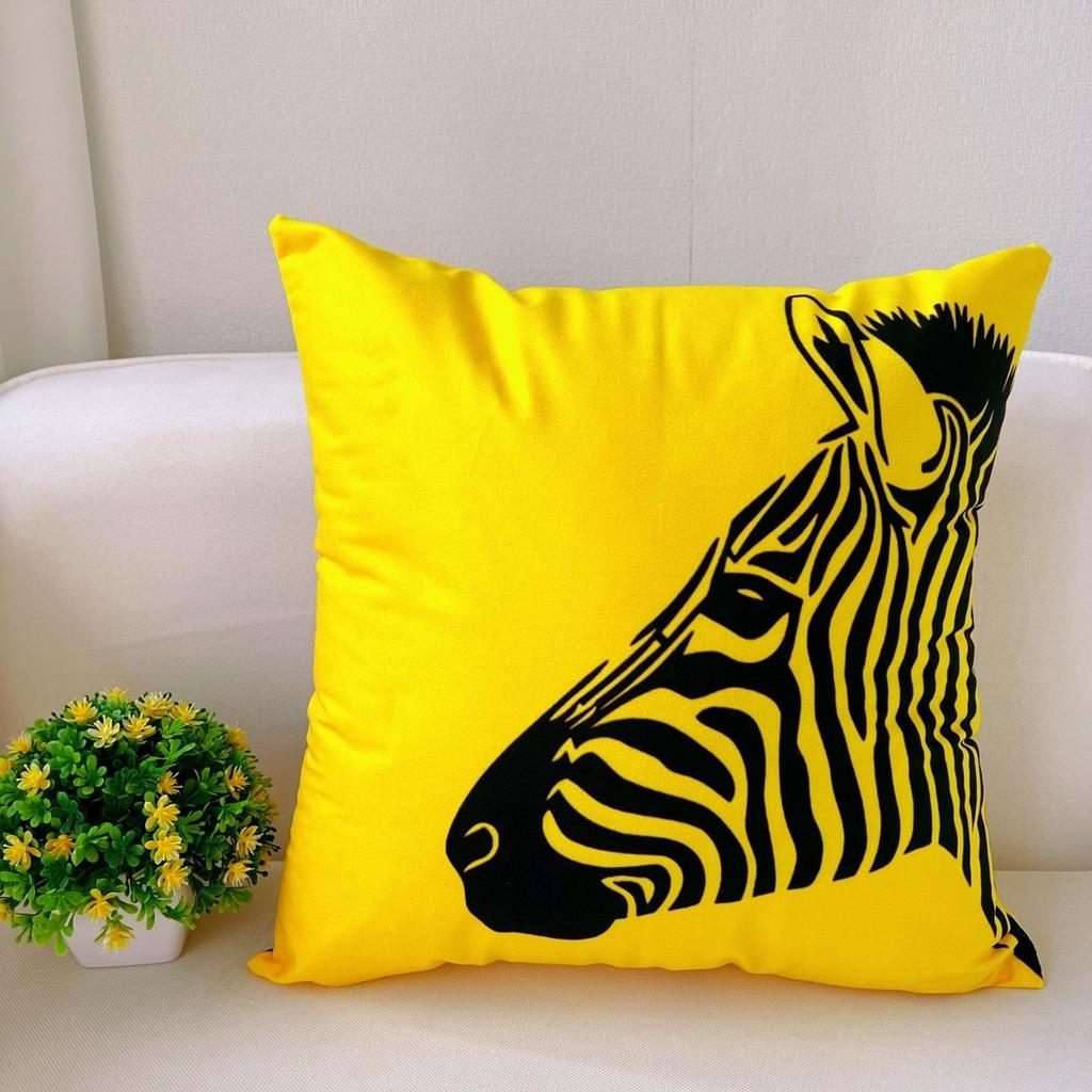 Nordic Yellow Small Fresh Bay Window Pillowcase Fashionable and Versatile Home Living Room Bedroom Sofa Backrest