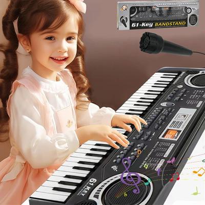 61 Keys Electronic Organ USB Digital Keyboard Piano Musical Instrument Kids Toy Electric Piano With Microphone For Children Gift