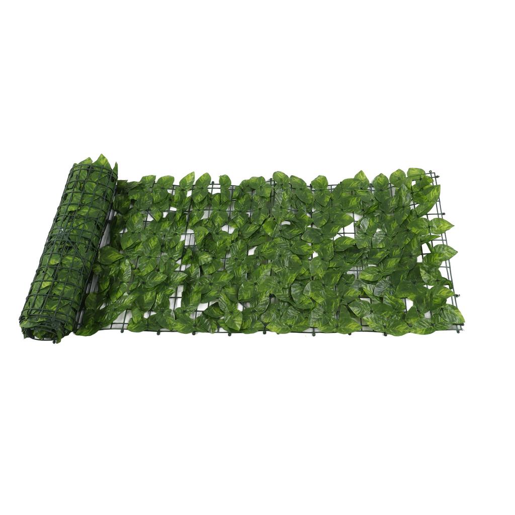Faux Leaf Hedge Simulation Prevent Leaves Falling Off Decorative Artificial Fence Screen for Balcony Courtyard Color