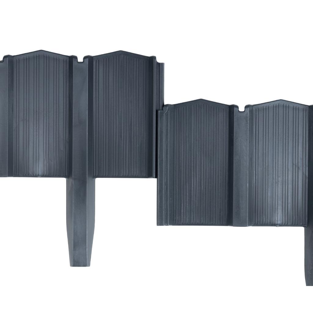 Garden Palisade Garden Linea Anthracite 78.5X0.8Xh10.5 Cm