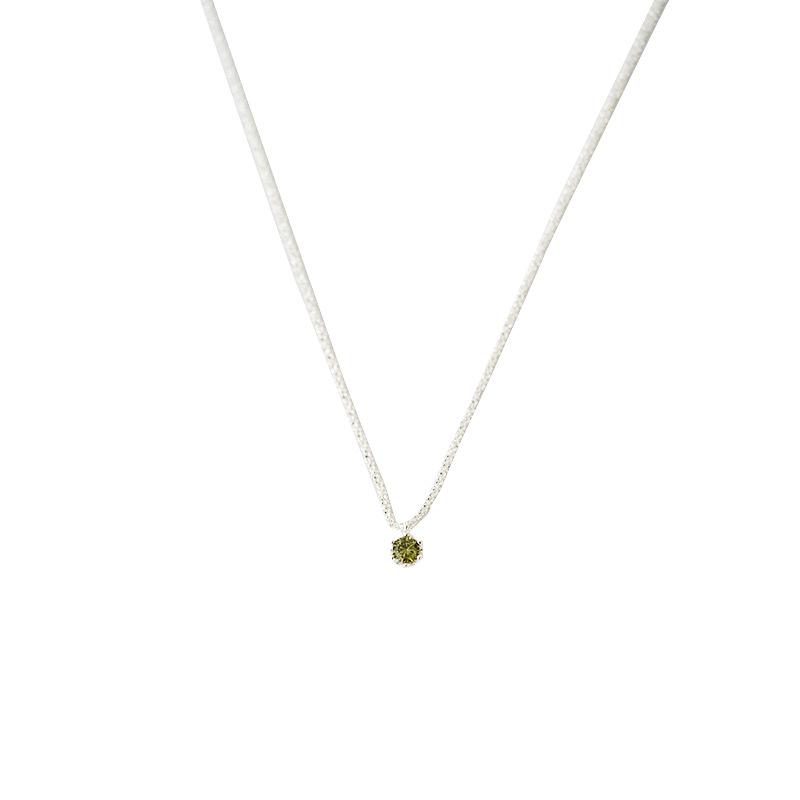 Shiny Zircon Pendant Necklace for Women, Light Luxury Niche Design Collarbone Chain Jewelry