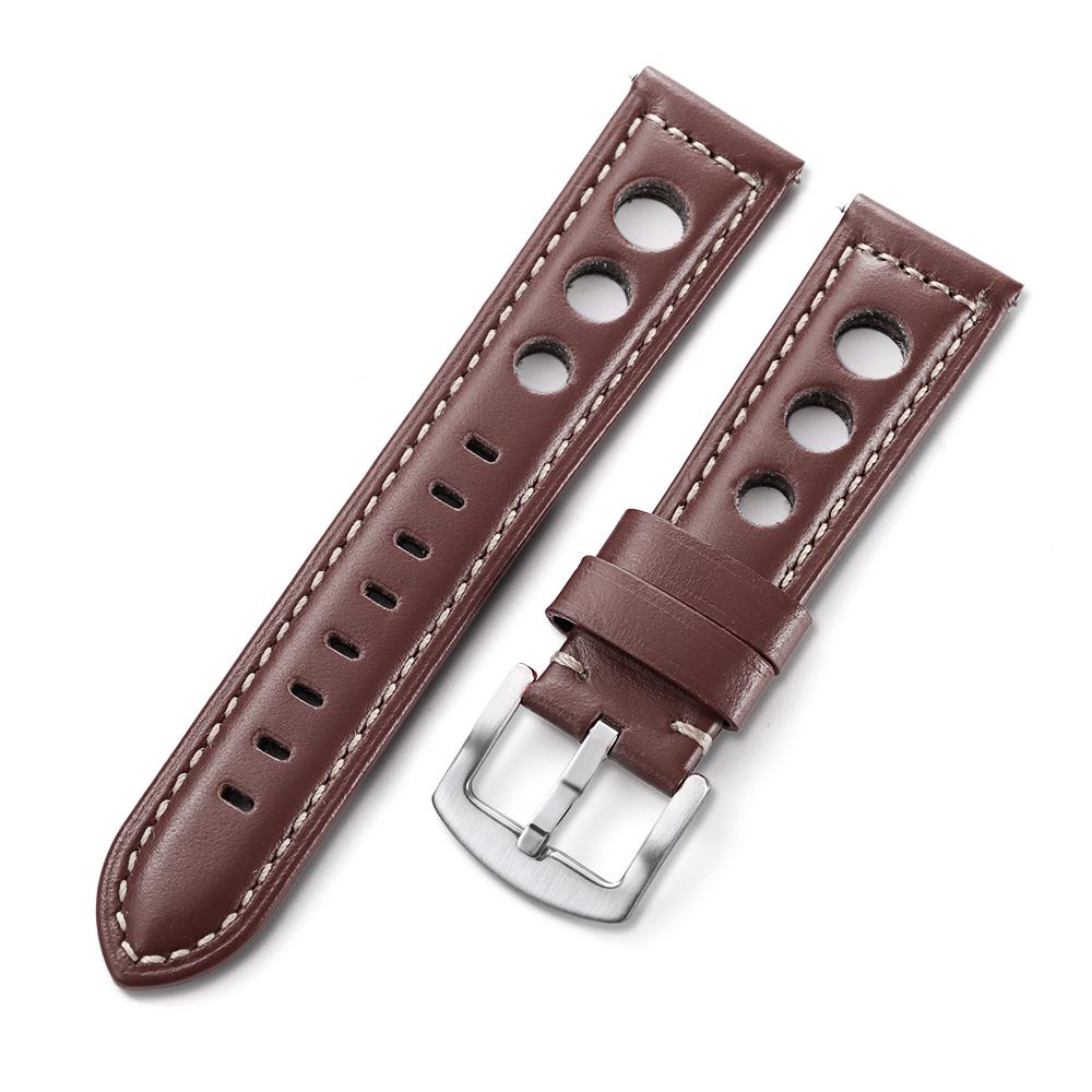 Cowhide Watch Strap Bracelet Vintage Genuine Leather 20mm 22mm 24mm Watchband Women Men Fashion Watch Band Belt With Pin Buckle