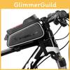 Polyester Bicycle Front Tube Pouch Bag With Transparent Tpu Screen**