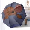 Winnie und Freunde Themen-Reiseregenschirm - 8 Rippen, Automatisches Öffnen und Schließen, Tragbares faltbares Design, Kompakter und stilvoller Regenschirm Geeignet