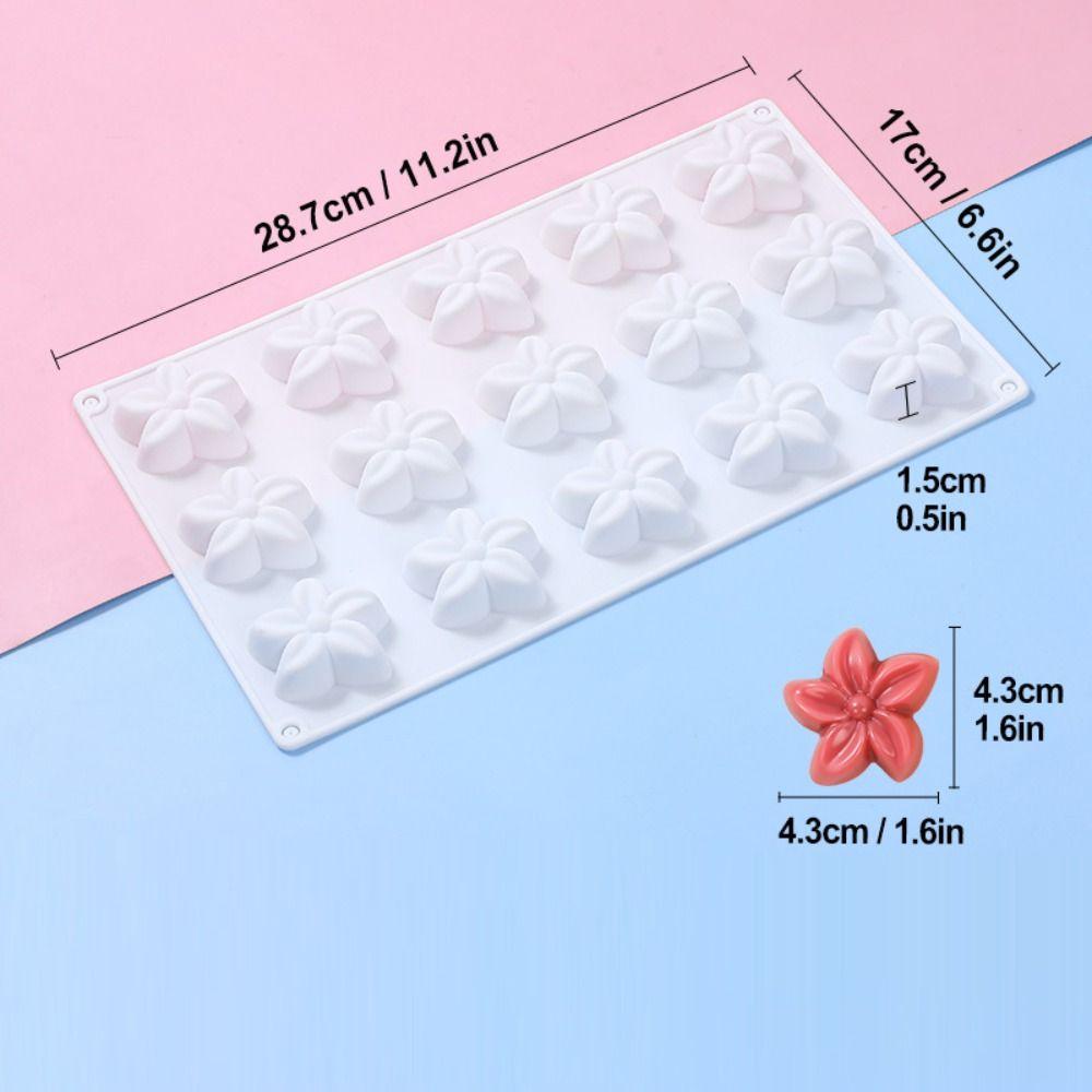 Food-Grade Silicone Flower Shaped Mold Reusable Non-Stick Cake Chocolate Mold Heat-Resistant BPA-Free DIY Cake Baking Tools